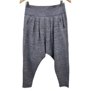 Lululemon Heathered Deep Indigo Happy Hatha Crop Size 4